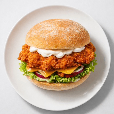 Spicy Gyro Chicken Burger 