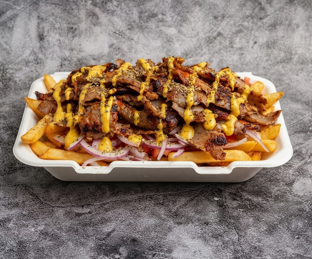 Pork Gyro Loaded Fries 