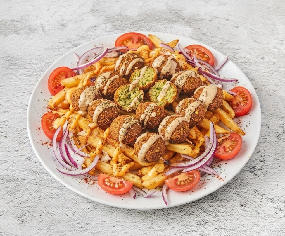 Falafel Garlic Pita 